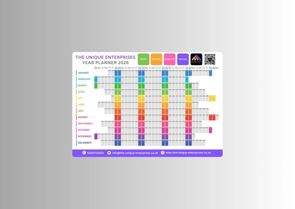  2026 Wall Planner -  The Unique Enterprises